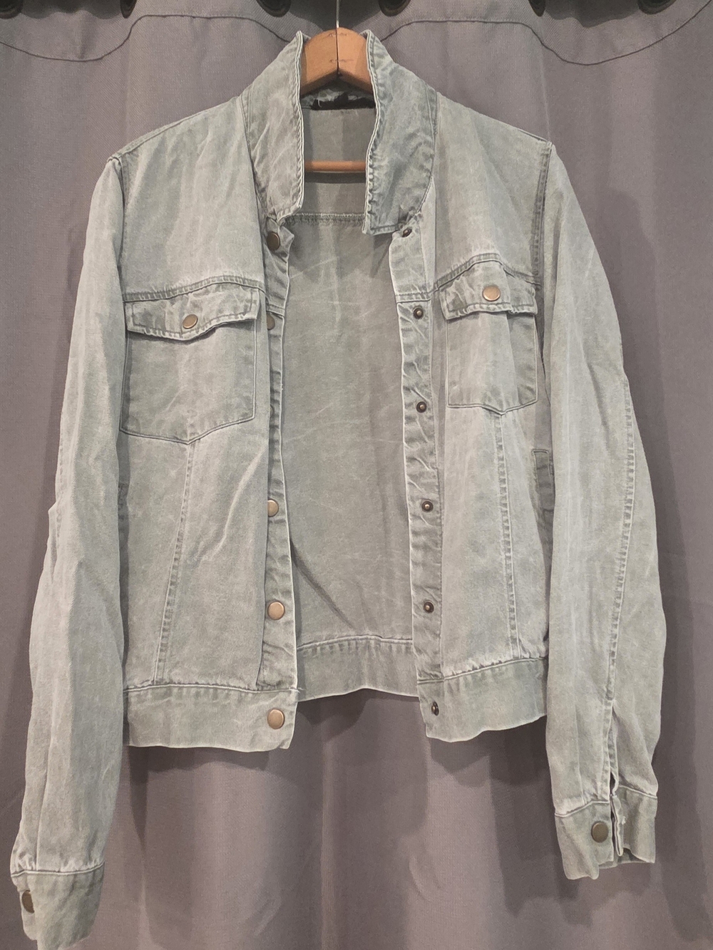 Jane + Delancy Light Wash Washed Denim Jacket